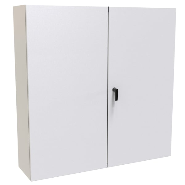 Hammond 3 Point Latch with Keyed Handle Electrical Enclosures, 48 in H, 12 in D, 48 in W, NEMA 12, Steel EN4TD484812LG - main